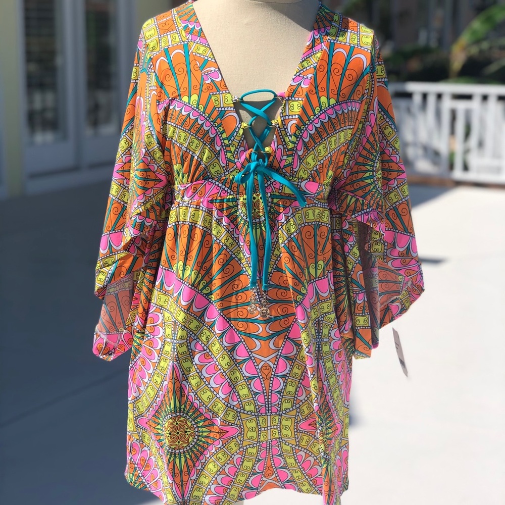 Trina Turk swimsuit coverup small new with tags